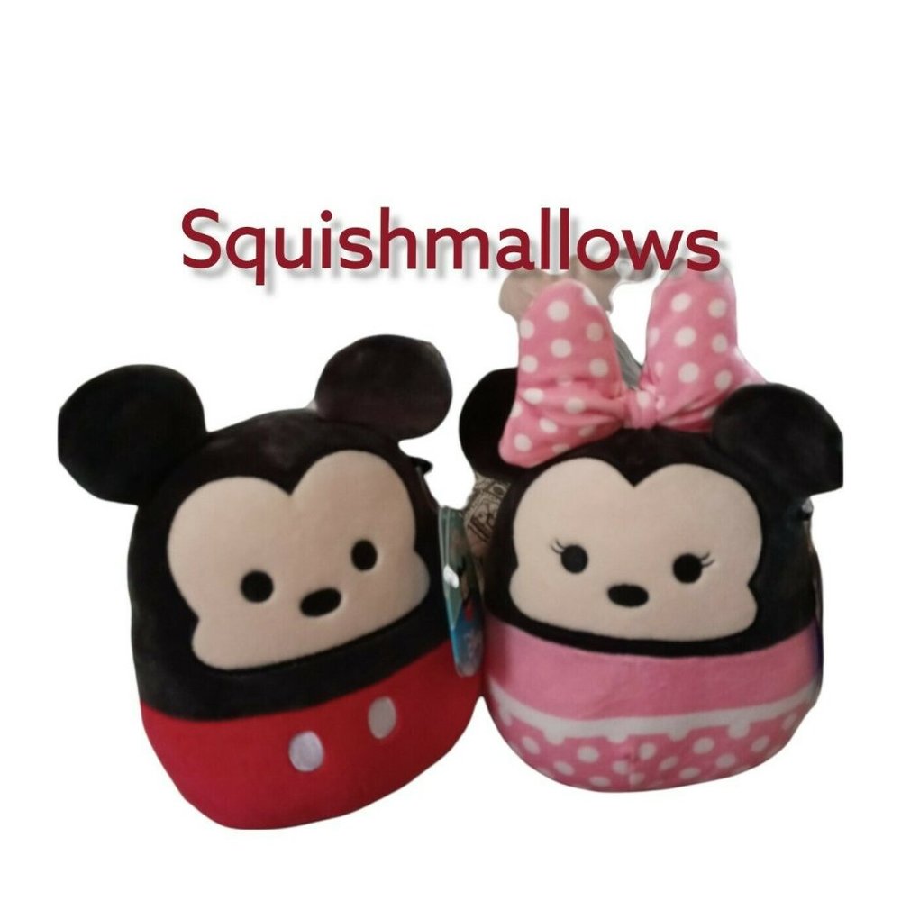 COPY - Disney Squishmallow 8" Mickey and Minnie Mouse Soft Plush Toy New Tags